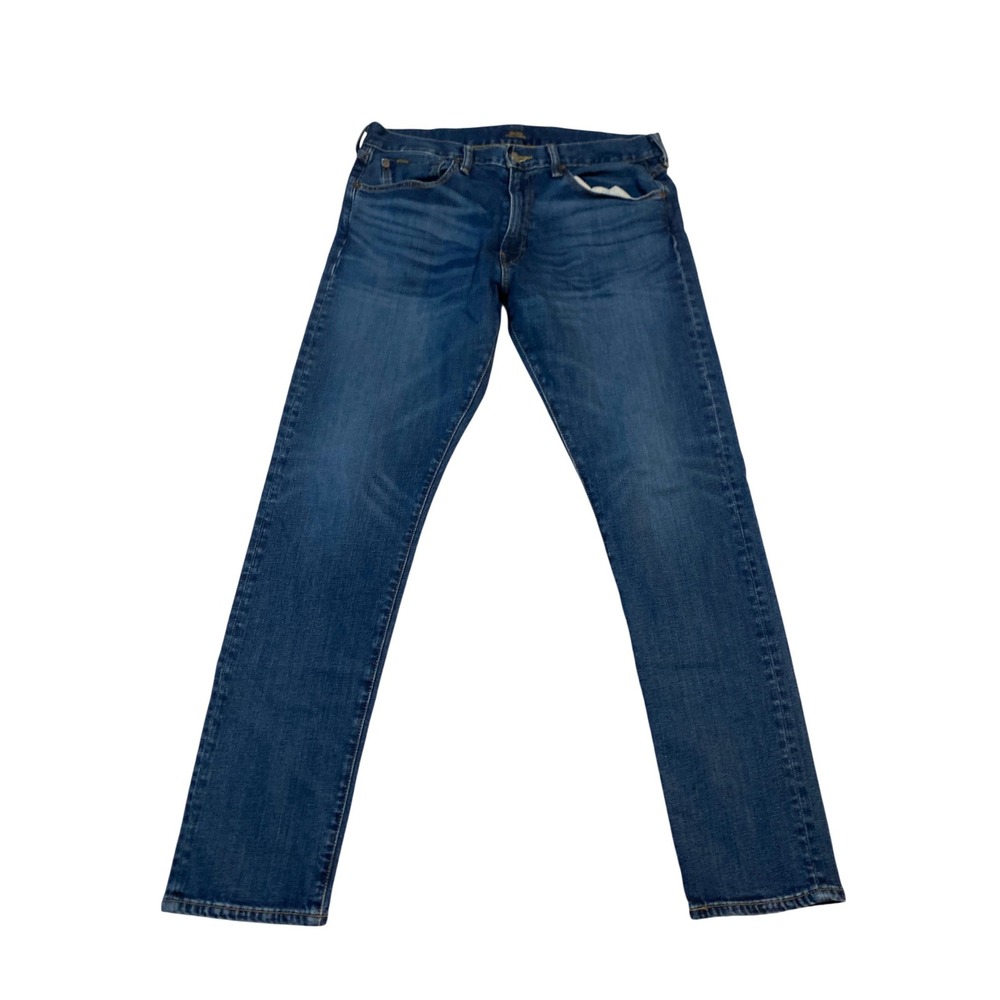Polo Ralph Lauren Sullivan Slim Mens Jeans 34x32 Medium Wash Blue Stretch Denim